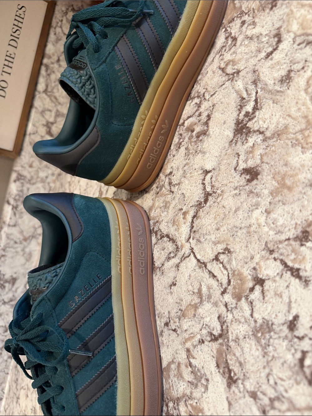 adidas womenTeal Suede Casual Sneakers - Picture 6 of 9